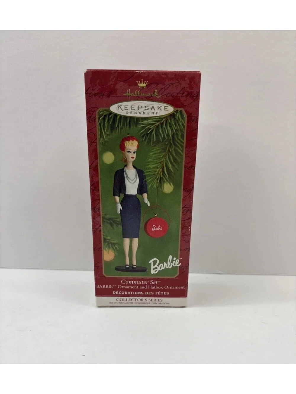 Hallmark Keepsake Barbie Commuter Set 2000 Exclusive Christmas Ornament New